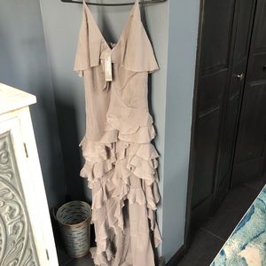 High low ruffle dress